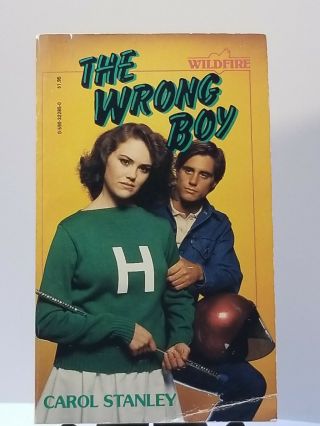 Vintage The Wrong Boy Wildfire Young Adult Romance Book.