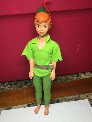 Vintage Mattel Disney 1968 Peter Pan Doll 12” Height
