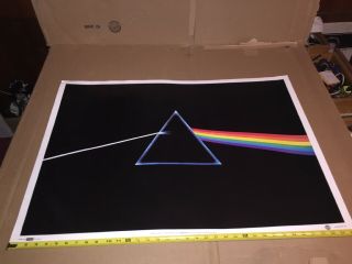 Vintage Pink Floyd Poster 35x25” Printed In England Darkside Of The Moon,  Brockum 2