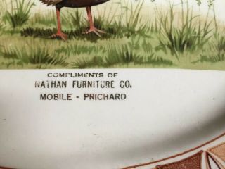 Vintage Taylor Smith TURKEY PLATTER Nathan Furniture Co.  Mobile - Pritchard 2