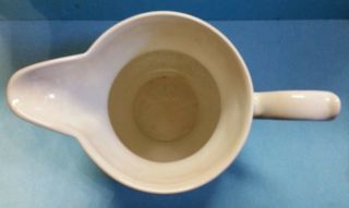 Vintage Lord Nelson Pottery England White with Blue Floral Pitcher 12 - 72 Crazing 5