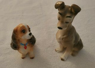 Vintage Walt Disney Lady And The Tramp Dog Figurines
