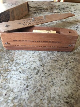 Vintage Lynch World Champion Turkey Call Model 102 3 - Hole and inst. 5
