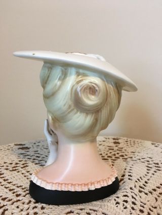 lady head vase LEFTON ' S 6  2359 headvase vintage 4