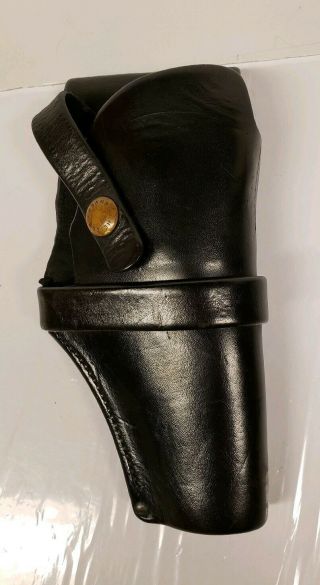 Vintage H.  H.  Heiser Black Leather Holster 1418 Denver Colo.