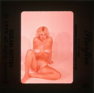 Vintage Starfire 35mm Slide Transparency Nude Busty Hairy Pinup Susan Sutter