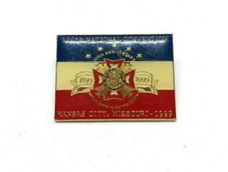 Vintage Vfw 100th Anniversary Pin,  Kansas City,  Veterans Of Foreign Wars,  Lapel,  War