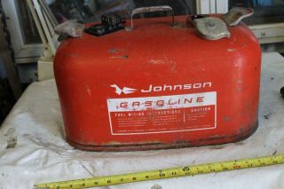 Vintage Johnson 6 Gallon Gas Tank Outboard Motor Fuel Gauge