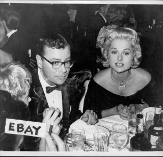Lovely Martha Hyer & Ross Hunter Vintage Photo At Party For Film Midnight Lace