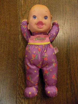 Vtg 1996 Baby Headstand Surprise Doll Toy Biz Plush Vinyl Head Purple 13 " Fun