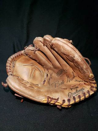 Vintage Rawlings Leather Baseball Glove Pg 30 Star Web Fastback Rht Hinged
