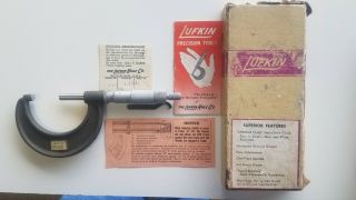 Vintage Lufkin Chrome Clad Micrometer 2” 1942