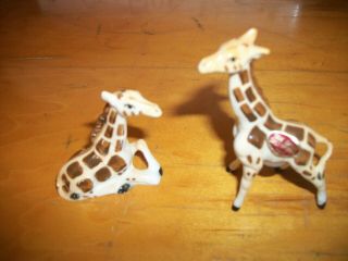 G18 Vintage Bone China Giraffe Salt Pepper Japan Figurines Stickers 3 "