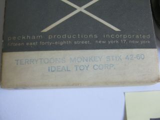 Vintage 16mm IDEAL TOY GAME Film Commercial - TERRYTOONS MONKEY STIX B&W I2 4