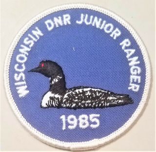 Wisconsin Dnr Junior Ranger 1985 Patch -