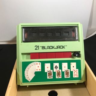 Vintage 21 Black Jack Electronic Hand Held Game Fully Automatic 1973 4