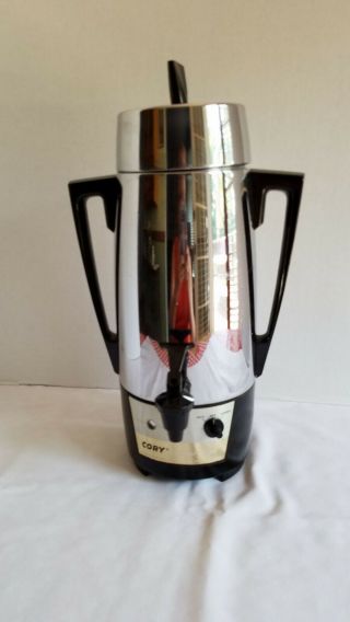 Vtg.  Royal Buffet By Cory Chrome 6 - 20 Cup Electric Automatic Coffee Percolator