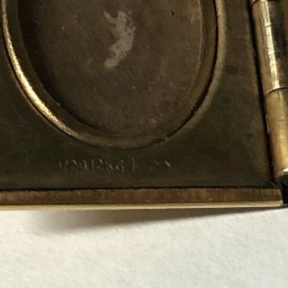 Vintage WW2 US Marine Corp Gold Filled Book Locket Gold - filled Pendant 3/4Wx1L 4