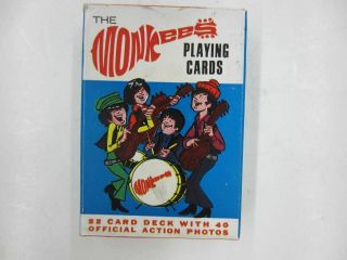 Vintage 1966 Raybert The Monkees Playing Cards Deck Of 52 Complete &