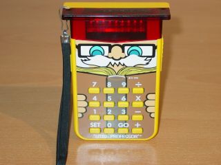 Vintage Texas Instruments Little Professor Math Teaching Game Red Lcd 1976