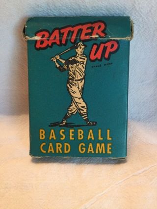 Vintage Batter Up Baseball Card Game 1949 Ed - U - Cards Complete