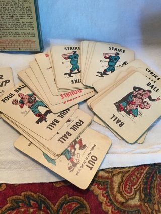 Vintage Batter Up Baseball Card Game 1949 Ed - U - Cards Complete 3