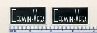 Cerwin Vega Cv Speaker Badge Logo Custom Made Aluminum Pair Vintage Look