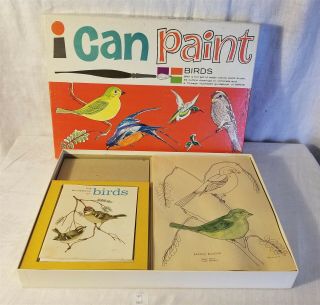 Lmas Vintage Platt & Munk I Can Paint Birds Watercolor Set