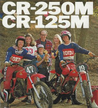 Vintage 1976 Honda Cr 250 M / Cr 125 M Sales Brochure / Motorcycle Literature