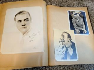 Vintage Autographed Photo Album,  Movie & Radio From 1940 