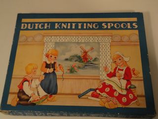 Dutch Knitting Spools Vintage T211 Saml Gabriel Sons & Company