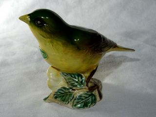 Vintage Beswick Greenfinch Porcelain Bird 2105 – Made In England
