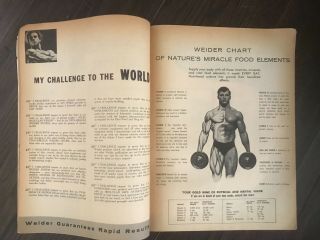 2 vintage Joe Weider Fitness muscle magazines circa 50 ' s Hargitay Delinger 5