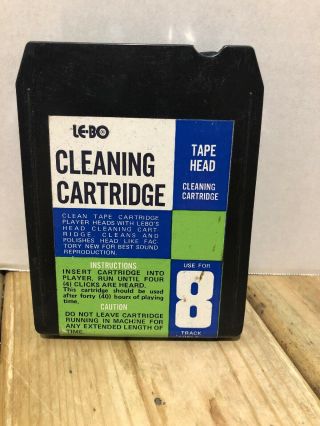 Vintage Lebo 8 - Track Tape Player Head Cleaning Cartridge