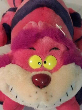 Vintage Disney Alice In Wonderland Cheshire Cat Plush Disneyland - - Nwt 18 " Long