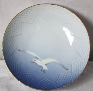 Vintage Bing & Grondahl Kjobenhavn Denmark Seagull 6 " Footed Bowl