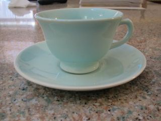 Vintage Ts&t Luray Surf Green Cup & Saucer Set - Excond