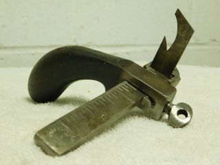 Vintage C.  S.  Osborne & Co.  Harrison Nj Pistol Grip Leather Cutter Slitting Gauge