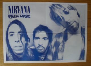 Nirvana Kurt Cobain Vintage Poster Nevermind