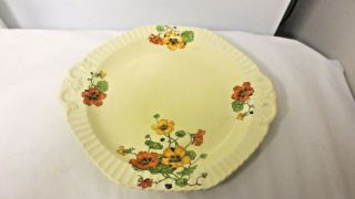 Vintage Edwin M Knowles Liverpool Ohio Handled 10 3/4 " Cake Plate Marion