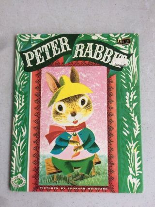 Vintage 1974 Printing Beatrix Potter Peter Rabbit Leonard Weisgard