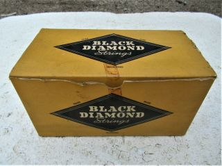 Vintage Black Diamond Guitar Strings,  Box Of 6 Packages Of B Strings