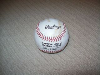 Vintage Official Baseball National League William White Pres Leather Rawlings