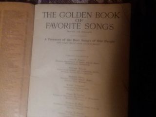 The Golden Book of Favorite Songs (1923) • Vintage Sheet Music 3