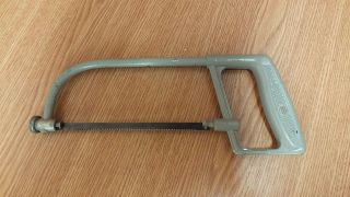 Vintage Metal Hacksaw,  Soviet Russian Hand Saw,  Made In Ussr.