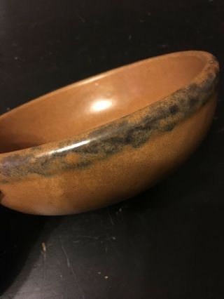 Euc Vintage Mccoy Canyon Mesa Brown 6.  25 " Soup Bowl 1413 Pottery Usa