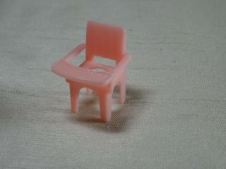 Vintage Marx Toys Dollhouse Nursery Pink High Chair