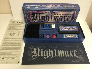 Nightmare The Video Board Game 1991 Complete Vintage Vhs Horror Board Game