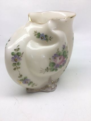 Vintage Cambridge Glass Crown Tuscan Seashell Form Vase 4