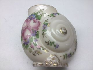 Vintage Cambridge Glass Crown Tuscan Seashell Form Vase 7